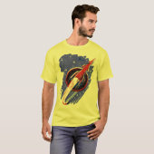 T-SHIRT ROCKET À LA CHEMISE DE LUNE (Devant entier)