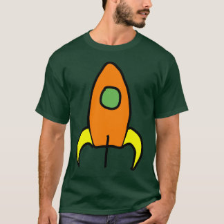 T-shirt Rocket à la lune T foncé