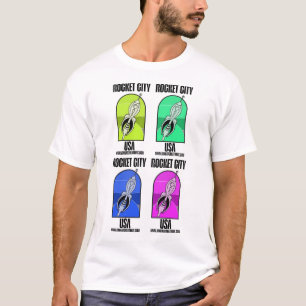 T-shirt Rocket City 4 Carré