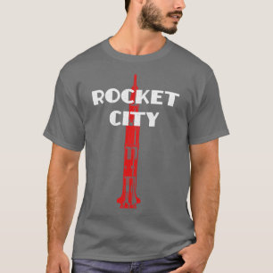 T-shirt Rocket City Saturn V Huntsville AL Alabama Distres