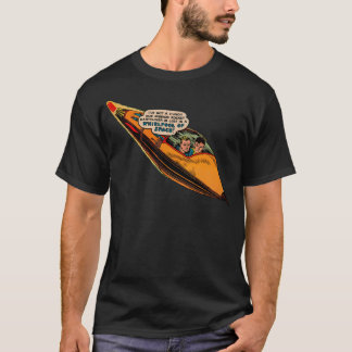 T-shirt Rocket Earthliner Comic Book Espace extra-atmosphé