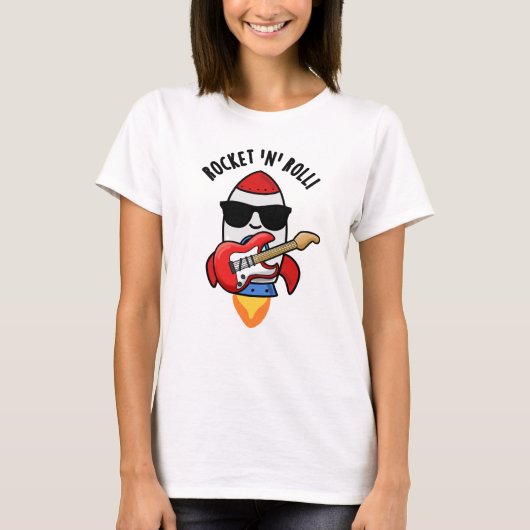 T-shirt Rocket Et Rouleau Drôle Rocket Pun (Devant)
