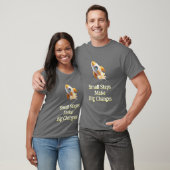 T-shirt Rocket ou petits pas faire de grands chang (Unisexe)
