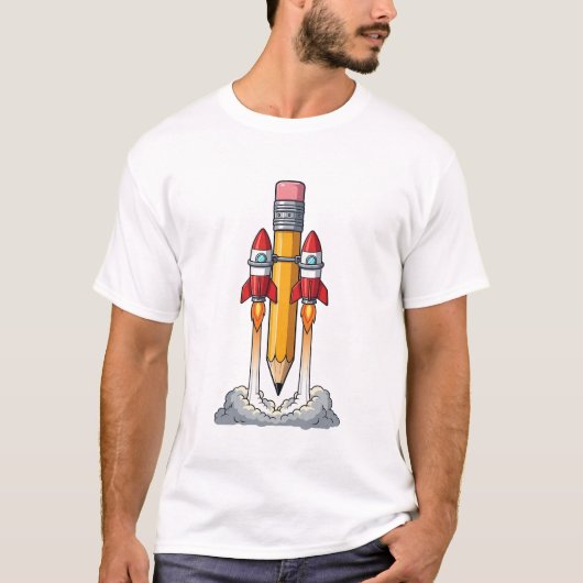 T-shirt Rocket Pencil (Devant)