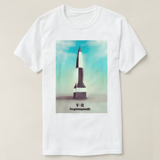 T-shirt Rocket V2 Vergeltungswaffe (Design devant)