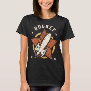 T-shirt Rocket Vintage Retro Classic