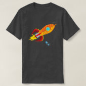 T-shirt Rocketship Space Explorer Galaxy Outer S (Design devant)