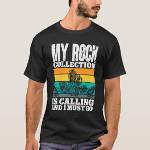 T-shirt Rockhound Rétro Ma collection de roches m'appelle 