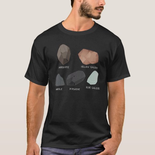 T-shirt Rockhounding Rock Collecting Muscavite Pyroxene Ca (Devant)