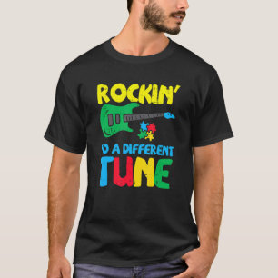 T-shirt Rockin À Différents Tune Guitare Musique Enfants A