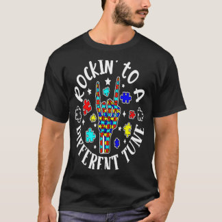 T-shirt Rockin' À Une Sensibilisation sur l'autisme De Tun
