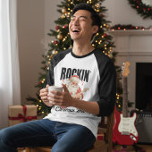 T-shirt Rockin' Around The Christmas Tree Rock Music Santa