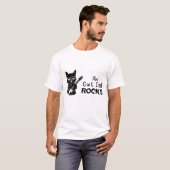 T-Shirt Rockin' Cat Dad (Devant entier)