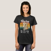 T-shirt Rockin chien maman & tante vie whippet chien avec (Devant entier)