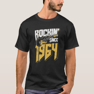 T-shirt Rockin' Depuis 1964 Vintage Rock Music Fan 58Th Bi