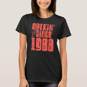 T-shirt Rockin depuis 1988 Classic Vintage Rock Music 1988