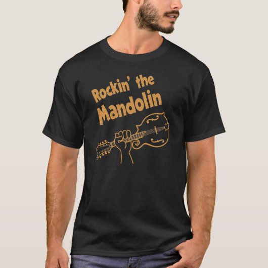 T-SHIRT ROCKIN' LA MANDOLINE (Devant)