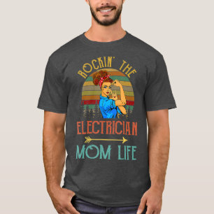 T-shirt Rockin L'Electricien Maman Vie Vintage Pour