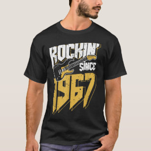 T-shirt Rockin' Since 1967 Fan de musique rock vintage 55