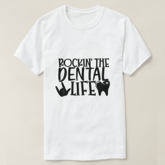 T-shirt Rockin' the Dental Life - Dentistesse drôle Long S