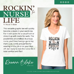 T-shirt Rockin the Nurse Life
