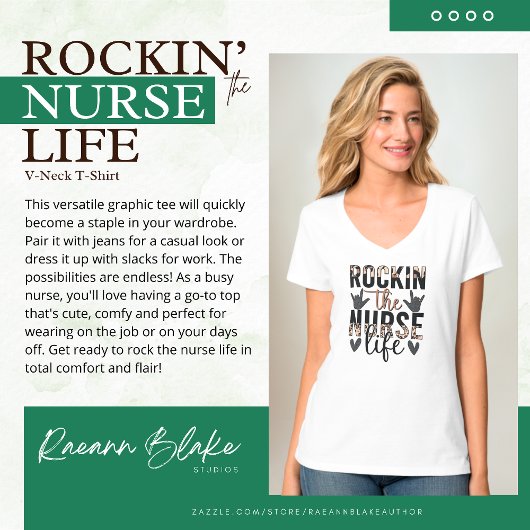 T-shirt Rockin the Nurse Life