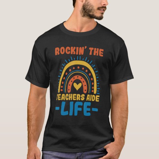 T-shirt Rockinu2019 les enseignants aide life Citation pou (Devant)