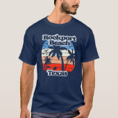 T-shirt Rockport Beach Texas (Devant)