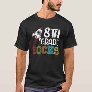 T-shirt Rocks De 8E Année Retour À L'École 8E Année Ensei