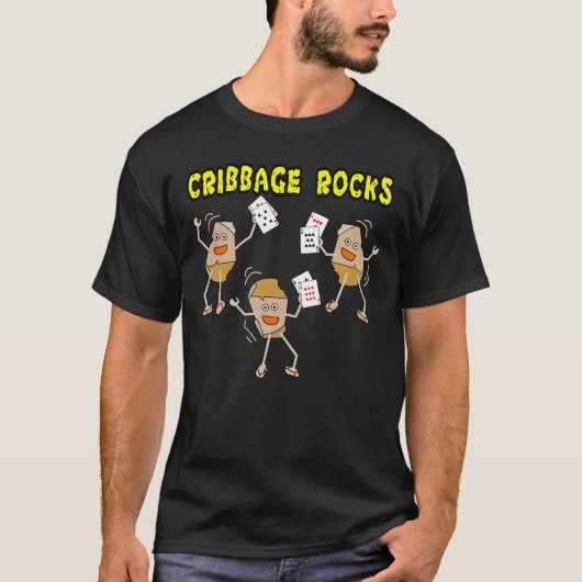 T-shirt Rocks de Cribbage (Devant)