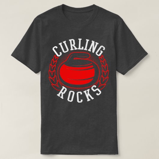 T-shirt Rocks de curling 8 (Design devant)