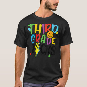 T-shirt Rocks De Troisième Année Retour À L'École Éclair C
