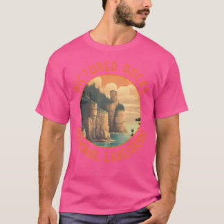 T-shirt Rocks nationaux Lakeshore cercl en détresse