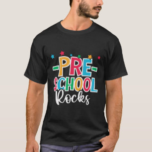 T-shirt Rocks Préscolaire Premier Jour De L'École Accueil