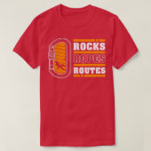 T-shirt Rocks Ropes Routes Rock Climbing V. Climb (Design devant)