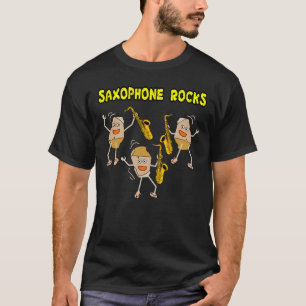T-shirt Rocks saxophones