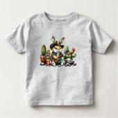 T-shirt Rockstar Bunny Toddler (Devant)
