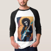 T-shirt Rockstar du crâne (Devant)