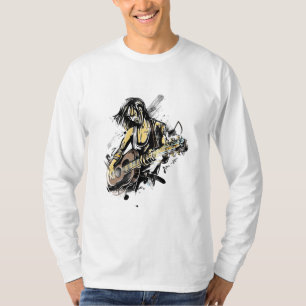 T-shirt Rockstar Guy Jouant de la guitare