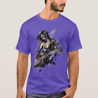 T-shirt Rockstar Guy Jouant de la guitare