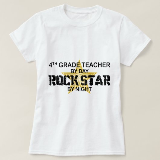 T-shirt Rockstar par nuit - 4ème catégorie (Design devant)