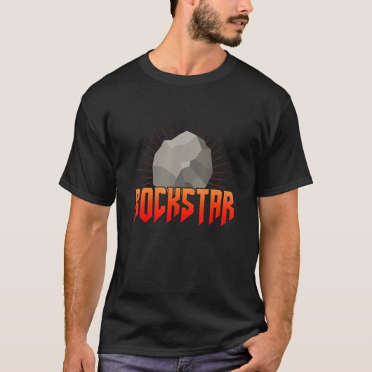 T-shirt Rockstar Plaisanter Pour Les Fans De Stone Et Rock (Devant)