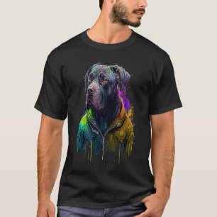 T-shirt Rockstar portrait italien mastiff Cane Corso