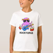 T-shirt Rocktopus Funny Rock Band Pun de pieuvre (Devant)