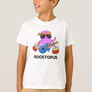 T-shirt Rocktopus Funny Rock Band Pun de pieuvre