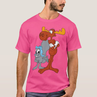 T-shirt Rocky and Bullwinkle friend