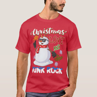 T-shirt Rocky Christmas Santa Claus Concert In Punk Rock g