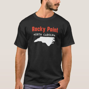 T-shirt Rocky Point Caroline du Nord États-Unis Amérique T