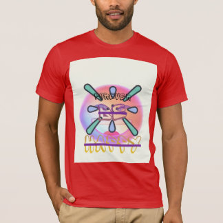 T-shirt rode kleur met smiley tekst en animatie