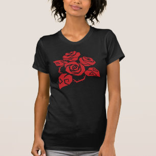 T-shirt rode rozen